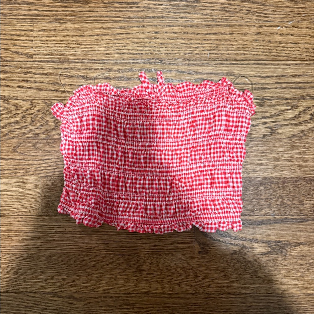 Tilly's Red Gingham Crop Top